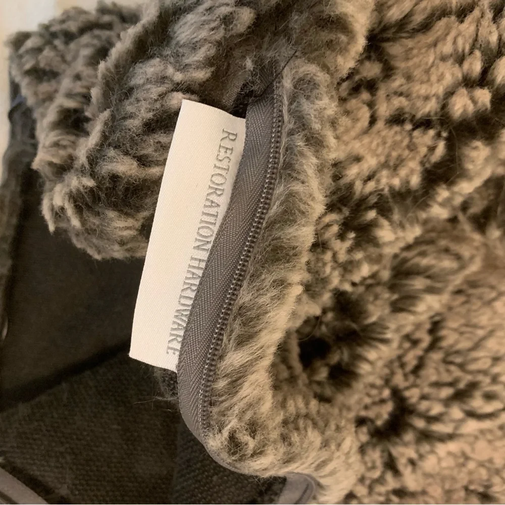 Restoration Hardware Faux Fur Pillowcase Set